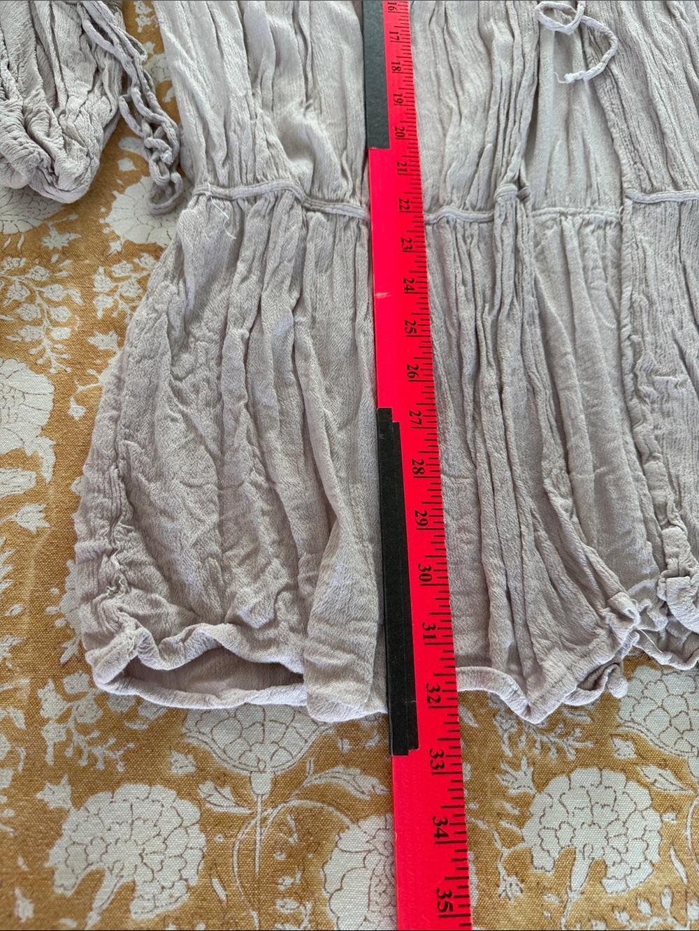 Free People O/S fits 4-16 lavender Crinkled sweater tie front boho peasant - Picture 4 of 8
